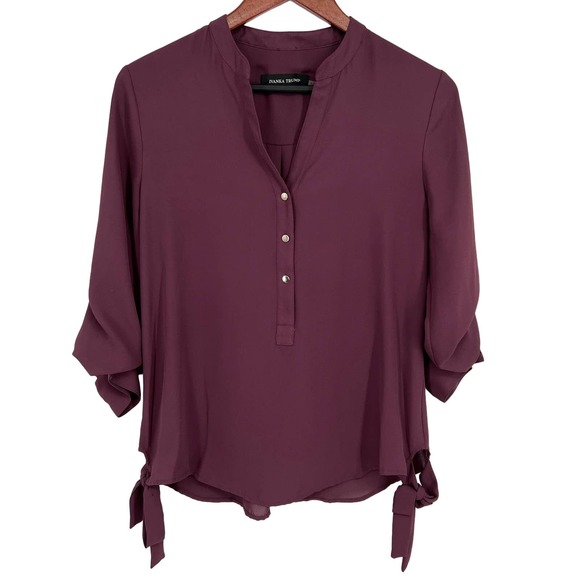 Ivanka Trump Tops - Ivanka Trump Womens Size Small Maroon Blouse Shirt Top Business Formal Work
